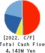ISHIZUKA GLASS CO.,LTD. Cash Flow Statement 2022年3月期