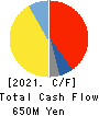 amana inc. Cash Flow Statement 2021年12月期