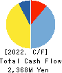 Dainichi Co.,Ltd. Cash Flow Statement 2022年3月期