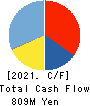 OXIDE Corporation Cash Flow Statement 2021年2月期