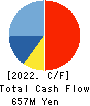 Toyo Sugar Refining Co., Ltd. Cash Flow Statement 2022年3月期