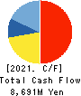 C.Uyemura & Co.,Ltd. Cash Flow Statement 2021年3月期