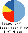 OHKI HEALTHCARE HOLDINGS CO.,LTD. Cash Flow Statement 2020年3月期