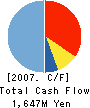 TOKKI CORPORATION Cash Flow Statement 2007年6月期