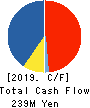 SHINTO COMPANY LIMITED Cash Flow Statement 2019年6月期