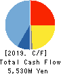 NAKANO CORPORATION Cash Flow Statement 2019年3月期