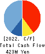 IX Knowledge Incorporated Cash Flow Statement 2022年3月期