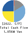 TERASAKI ELECTRIC CO.,LTD. Cash Flow Statement 2022年3月期