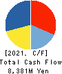 Mitsuuroko Group Holdings Co.,Ltd. Cash Flow Statement 2021年3月期
