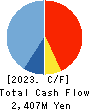 FALCO HOLDINGS Co.,Ltd. Cash Flow Statement 2023年3月期