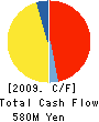 POWER UP CO.,LTD. Cash Flow Statement 2009年2月期