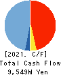 TOHO HOLDINGS CO.,LTD. Cash Flow Statement 2021年3月期