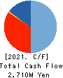Nyle Inc. Cash Flow Statement 2021年12月期