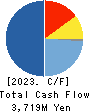 TOYO KANETSU K.K. Cash Flow Statement 2023年Mar期 TOYO KANETSU K.K. Cash Flow Statement 2023年3月期