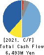 SHIBAURA MACHINE CO., LTD. Cash Flow Statement 2021年Mar期 SHIBAURA MACHINE CO., LTD. Cash Flow Statement 2021年3月期