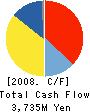 Mercian Corporation Cash Flow Statement 2008年12月期