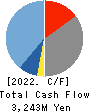 Enjin Co.,Ltd. Cash Flow Statement 2022年5月期