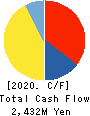 Fibergate Inc. Cash Flow Statement 2020年6月期