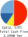 TDF CORPORATION Cash Flow Statement 2012年3月期