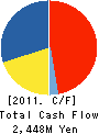TDF CORPORATION Cash Flow Statement 2011年3月期