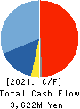 TEIKOKU ELECTRIC MFG.CO.,LTD. Cash Flow Statement 2021年3月期