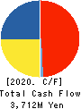 FURYU CORPORATION Cash Flow Statement 2020年3月期