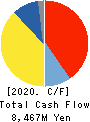 IRISO ELECTRONICS CO.,LTD. Cash Flow Statement 2020年3月期