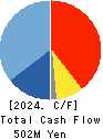 PULSTEC INDUSTRIAL CO.,LTD. Cash Flow Statement 2024年3月期
