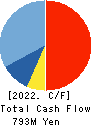 R&D COMPUTER CO.,LTD. Cash Flow Statement 2022年3月期