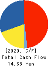 SHIMACHU CO.,LTD. Cash Flow Statement 2020年8月期