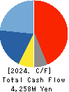 SEMITEC Corporation Cash Flow Statement 2024年Mar期 SEMITEC Corporation Cash Flow Statement 2024年3月期