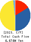 TAOKA CHEMICAL COMPANY,LIMITED Cash Flow Statement 2023年3月期