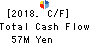 SHINNAIGAI TEXTILE LTD. Cash Flow Statement 2018年3月期