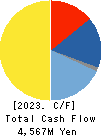 TOREX SEMICONDUCTOR LTD. Cash Flow Statement 2023年3月期