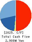 SUGITA ACE CO.,LTD. Cash Flow Statement 2025年3月期
