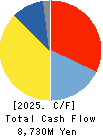 Hodogaya Chemical Co.,Ltd. Cash Flow Statement 2025年3月期