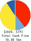 RIKEN CORPORATION Cash Flow Statement 2020年3月期