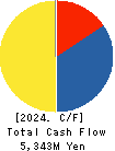 ALINCO INCORPORATED Cash Flow Statement 2024年3月期