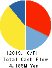 TOREX SEMICONDUCTOR LTD. Cash Flow Statement 2019年3月期