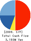 ARONKASEI CO.,LTD. Cash Flow Statement 2009年3月期