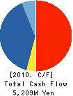 EMCOM HOLDINGS CO., LTD. Cash Flow Statement 2010年12月期