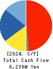 SHIBAURA ELECTRONICS CO.,LTD. Cash Flow Statement 2024年3月期