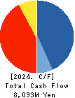 CENTRAL GENERAL DEVELOPMENT CO.,LTD. Cash Flow Statement 2024年3月期