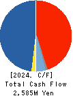 LECIP HOLDINGS CORPORATION Cash Flow Statement 2024年3月期