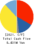 DAIICHI KIGENSO KAGAKU KOGYO CO.,LTD. Cash Flow Statement 2021年Mar期 DAIICHI KIGENSO KAGAKU KOGYO CO.,LTD. Cash Flow Statement 2021年3月期