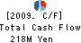 OHNISHI DENKI CO.,LTD. Cash Flow Statement 2009年3月期