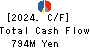 SANYEI CORPORATION Cash Flow Statement 2024年3月期