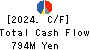 SANYEI CORPORATION Cash Flow Statement 2024年Mar期 SANYEI CORPORATION Cash Flow Statement 2024年3月期