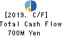 SHIN-NIHON TATEMONO CO.,LTD. Cash Flow Statement 2019年3月期