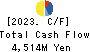KROSAKI HARIMA CORPORATION Cash Flow Statement 2023年3月期
